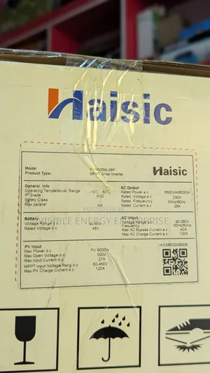 Haisic 6.5kW/8kVA Hybrid Solar Inverter