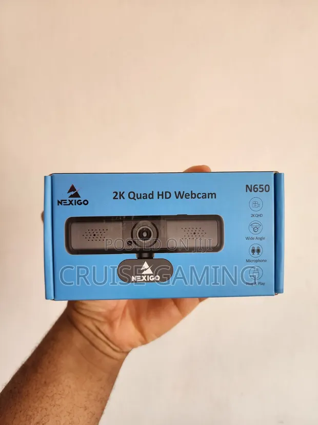 Nexigo N650 QHD Webcam with 3x Zoom & Stereo Mic - 1