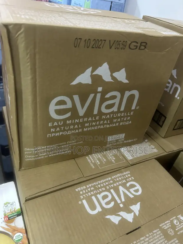 Evian Natural Mineral Water 75cl x 12 Bottles - 1