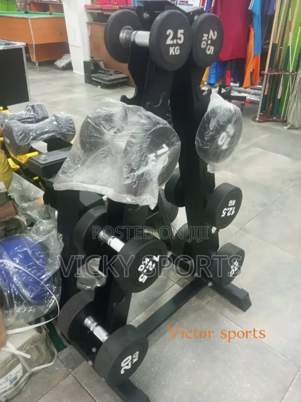 American Fitness Round Dumbbells - Brand New - 1