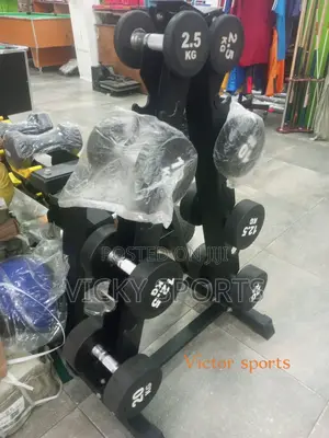 American Fitness Round Dumbbells - Brand New