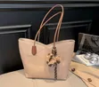 Large Size Shoulder Tote Bag with Charm - 4