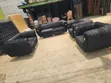 Brand New 7-Seater Black Sofa Set - 1