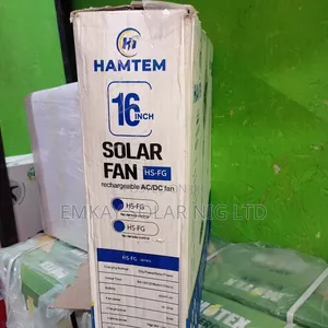 Hamtem 16-inch Fan mai Amfani da Hasken Rana