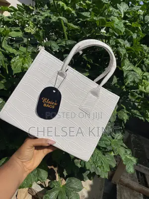 Elsie's Place Classic White Midi Handbag