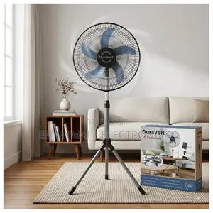 16-Inch Duravolt Energy Saver Inverter Solar Fan with Adapter