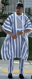 AKT Clothing Men's Senator Suit - White, Size L - 3
