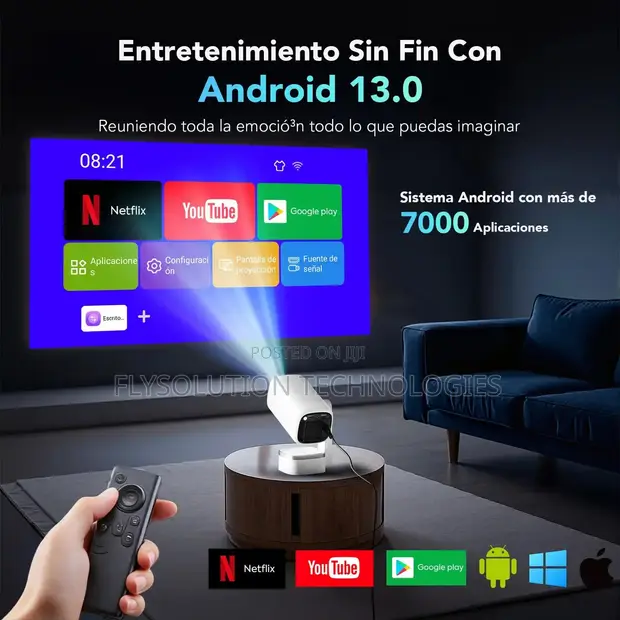 Smart Android Mini Projector Amlogic 1080p - 1