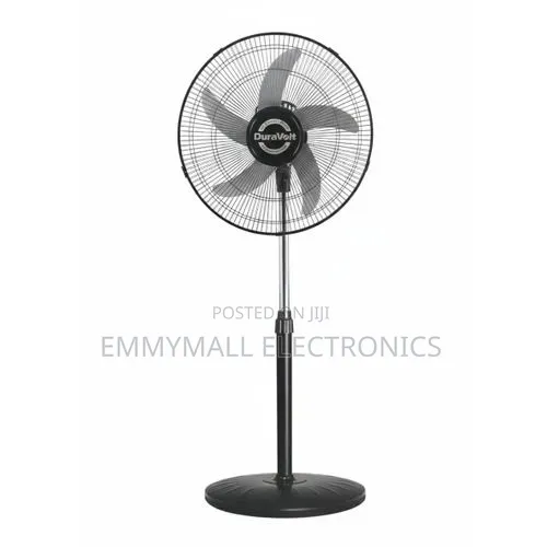 Duravolt 16-inch Solar Standing Fan with Adapter & 1-Year Warranty - 1