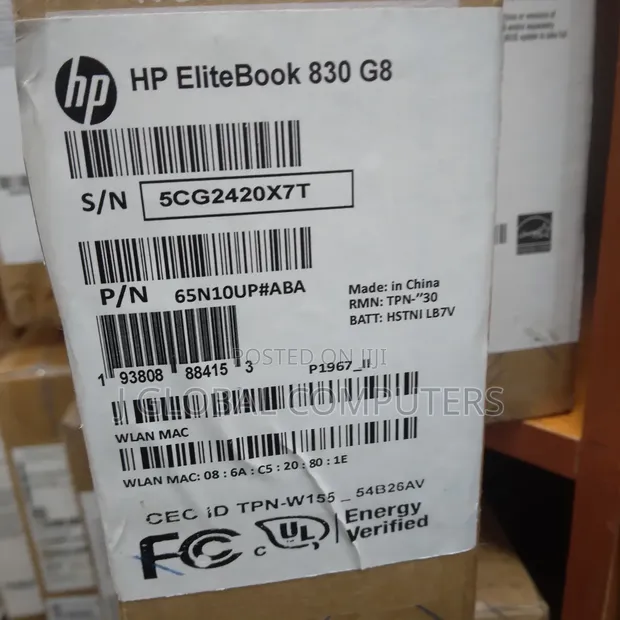 New HP EliteBook 830 G8 Laptop - Core i7, 16GB RAM, 512GB SSD - 1