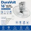 Duravolt 16" Fan Mai Ajiye Makamashi Na Rana Tare Da Garanti Na Shekara 1 - 1