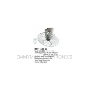 Duravolt 16" Energy Saving Solar Orbit Fan with 1-Year Warranty