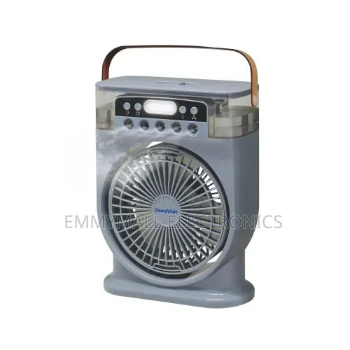 6-Inch Table Mist Rechargeable Fan with Long-Lasting Battery - 1