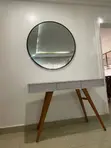 Console Table and Round Mirror - 2