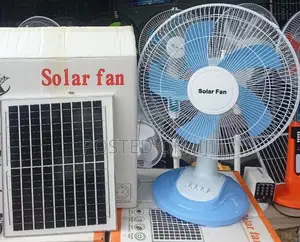 16" Fan na Gida mai Sake Caji da Hasken Rana