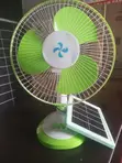 16" Fan na Gida mai Sake Caji da Hasken Rana - 2
