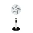 Duravolt 16" Solar Rechargeable Fan with Panel, Bulb & Remote - 2