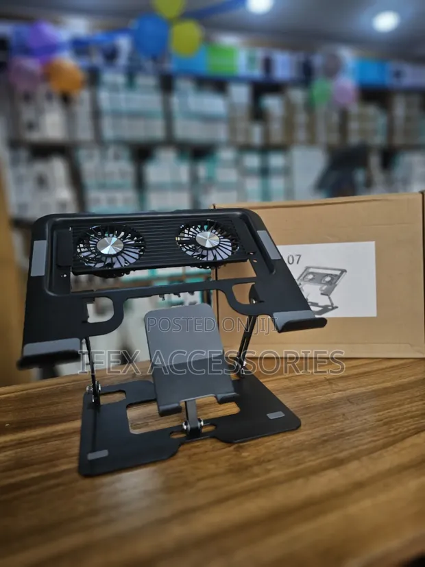 2-in-1 Laptop Stand and Phone Holder - 1