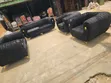 Upholstery Padded Black Set of Chairs - 2