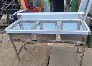 3 Bowl Industrial Sink