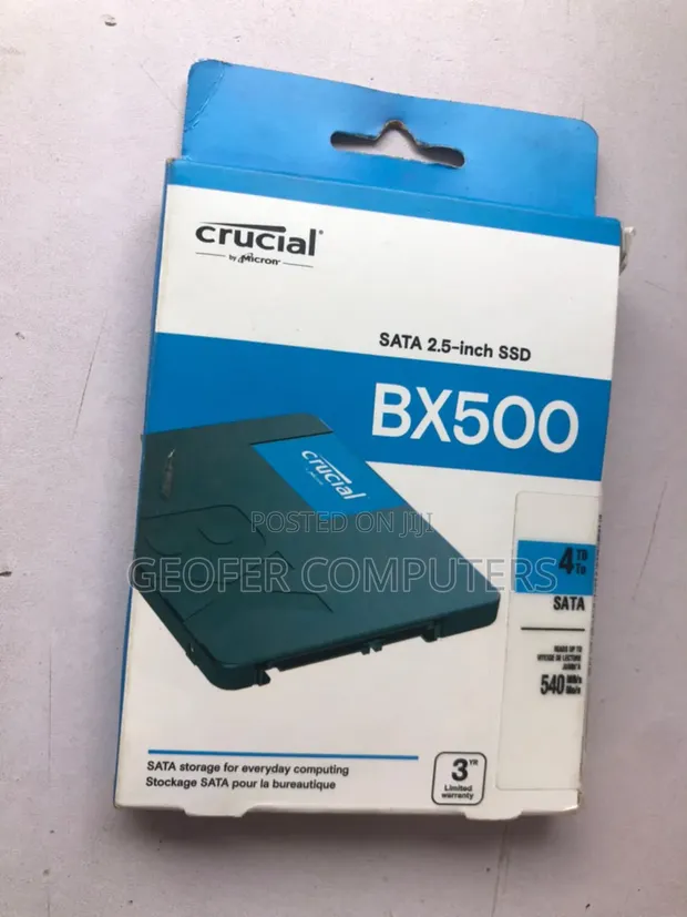 Crucial BX500 4TB SSD SATA III 2.5" Brand New - 1