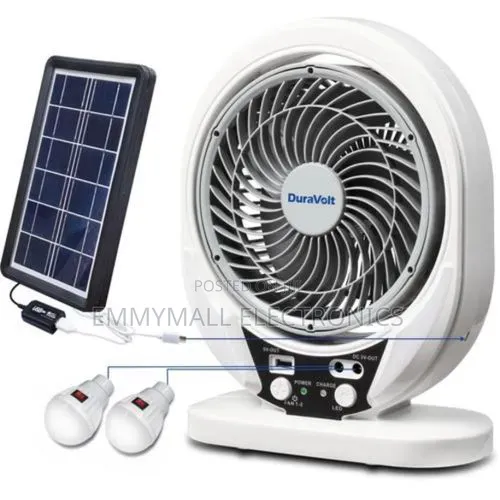 Duravolt Solar Table Fan 7-inch - 1