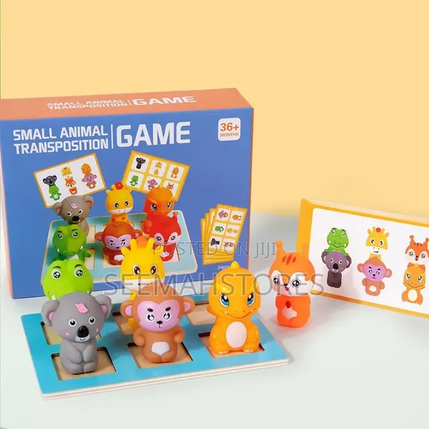 Wooden Small Animal Transposition Game - 1