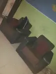 Set of 4 Used Brown Living Room Chairs - 3