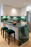 Green Marble Dining Table Slabs - 2