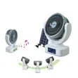 Duravolt 7" Fan na Rana tare da Kiɗa & Hasken Bulb - 1