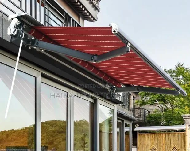 Retractable Folding Awning Canopy - Electric/Manual - 1