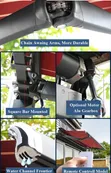 Retractable Folding Awning Canopy - Electric/Manual - 3