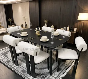 Home Interiors 6-Seater Dining Set - Black