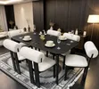 Home Interiors 6-Seater Dining Set - Black - 1