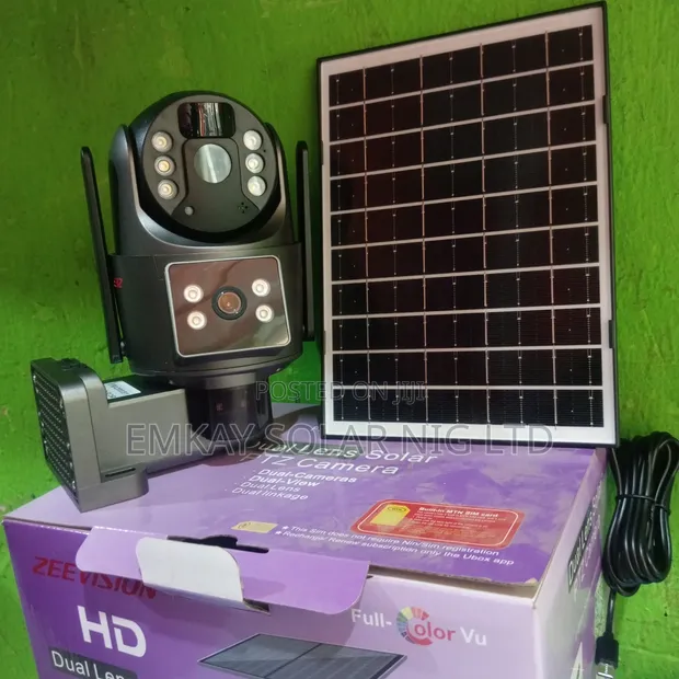 Dual Lens Solar Camera with 4G/5G LTE - 1