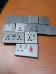 Complete Berlin Socket and Switches - Gray - 1
