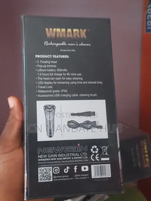 Rechargeable Men's Shaver with Pop-Up Trimmer