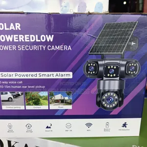 Solar Powered 360° Smart Alarm Security Camera (V380Pro)