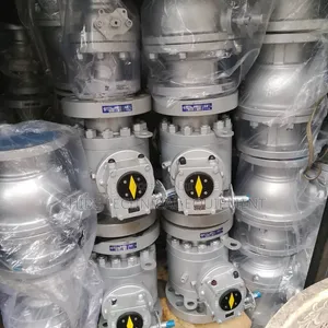 Original 6x600 Ball Valve with Worm Gear Actuator