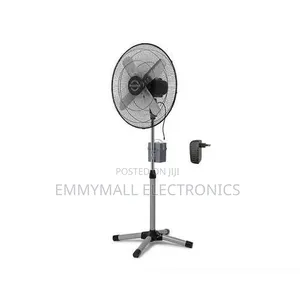 20" Duravolt Solar Rechargeable Fan with Battery