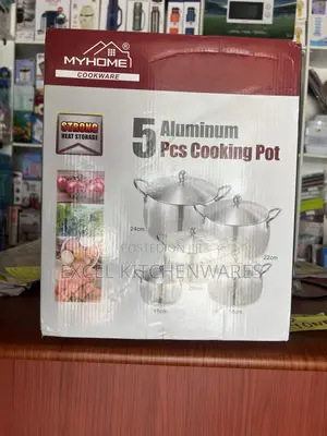 5 Pcs Aluminum Cooking Pot Set