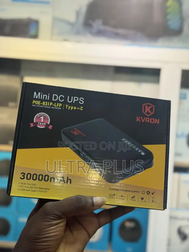 KVRON PoE-831P 30,000mAh Mini DC UPS - 1