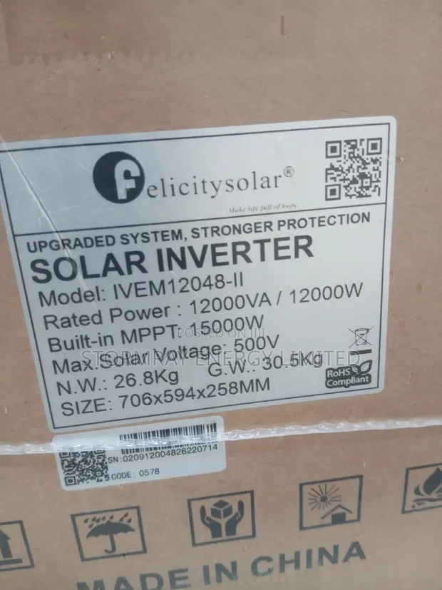 12kva Felicity Hybrid Inverter - Brand New - 1