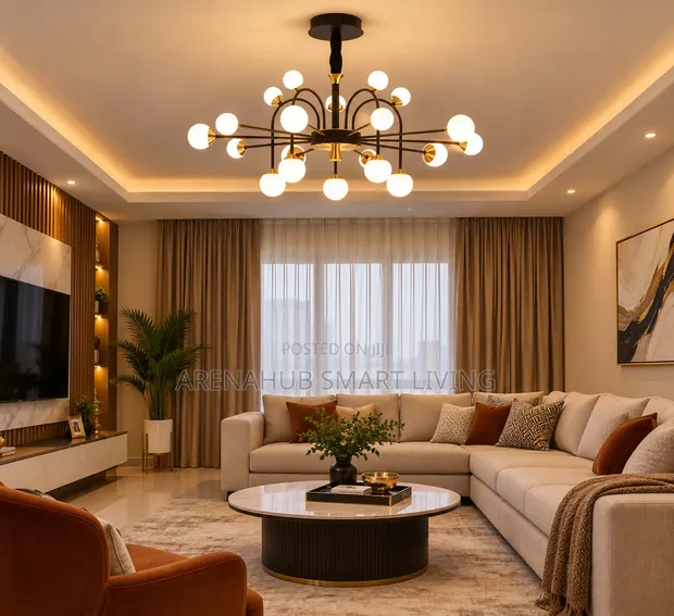 LED Nordic Creative Gold/Black Chandelier - 1
