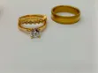 Simple Platinum Couples Wedding Ring Set 002 - 3