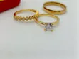 Simple Platinum Couples Wedding Ring Set 002 - 5
