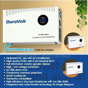Duravolt 5000W Dijital Wall Mounted Stabilizer