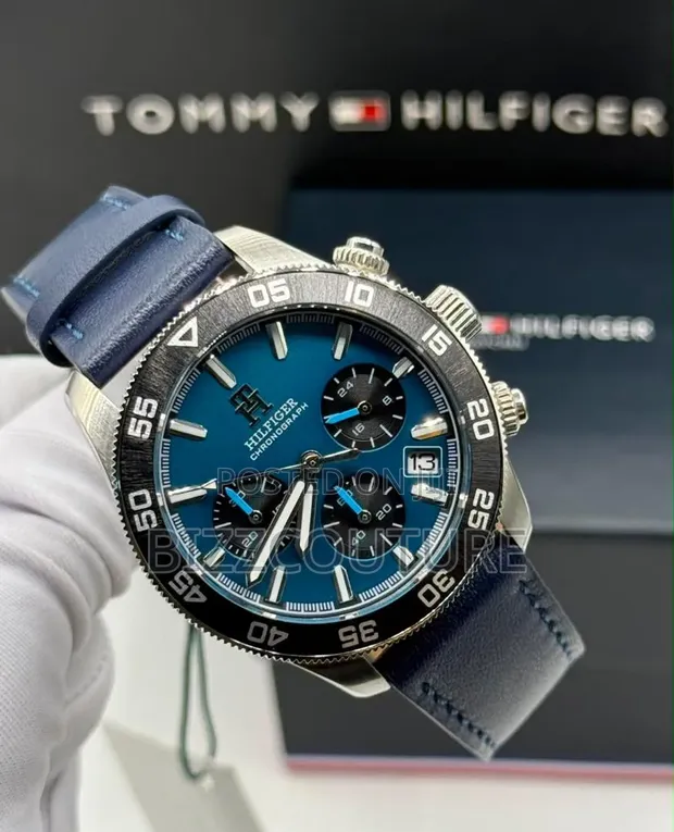 Original Tommy Hilfiger Men's Leather Strap Watch - 1