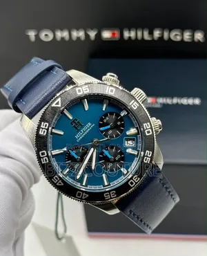 Original Tommy Hilfiger Men's Leather Strap Watch