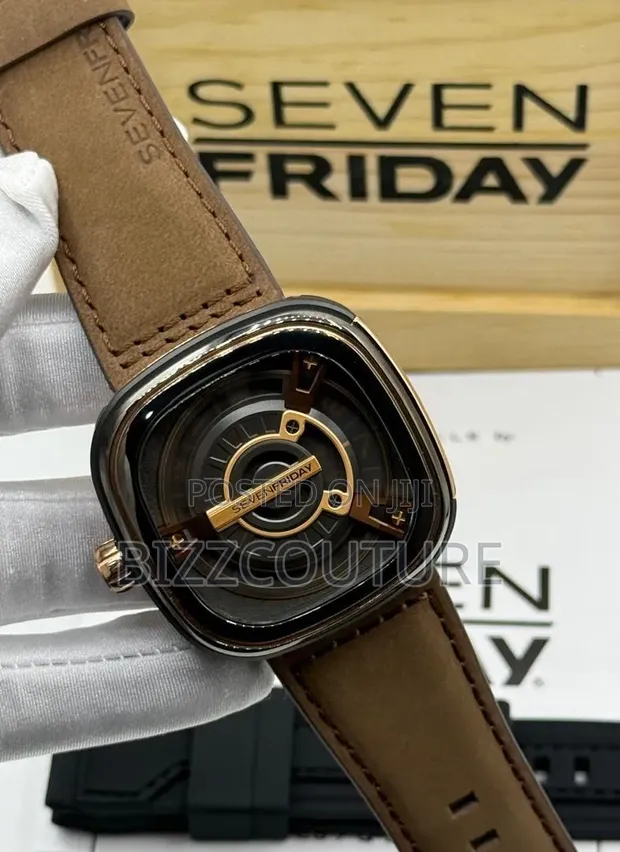 Original Seven Friday Men's Leather Strap Watch - 1